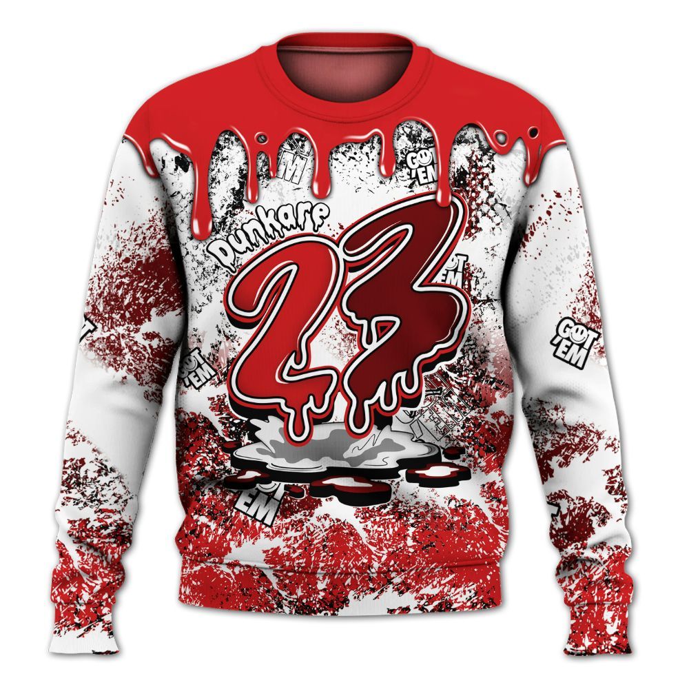 Sweatshirt To Match Low Bred 11s - Dripping 23 Drip All Over Print