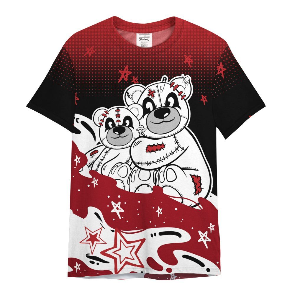 Shirt To Match Retro Cherry 12s - Sincere Fondness Bear Stars All Over Print
