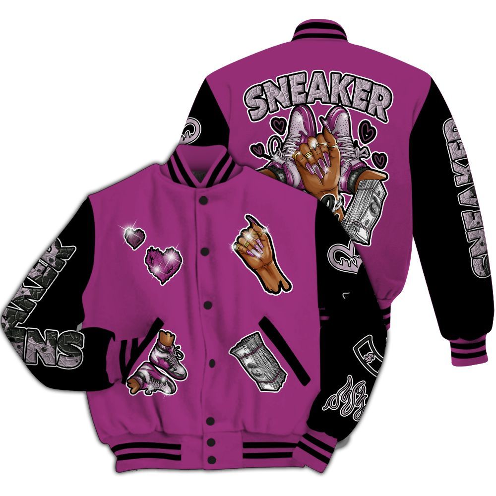 Varsity Jacket To Match Air Max Sunder Gore Tex Bold Berry - Sneakerz Girlz All Over Print