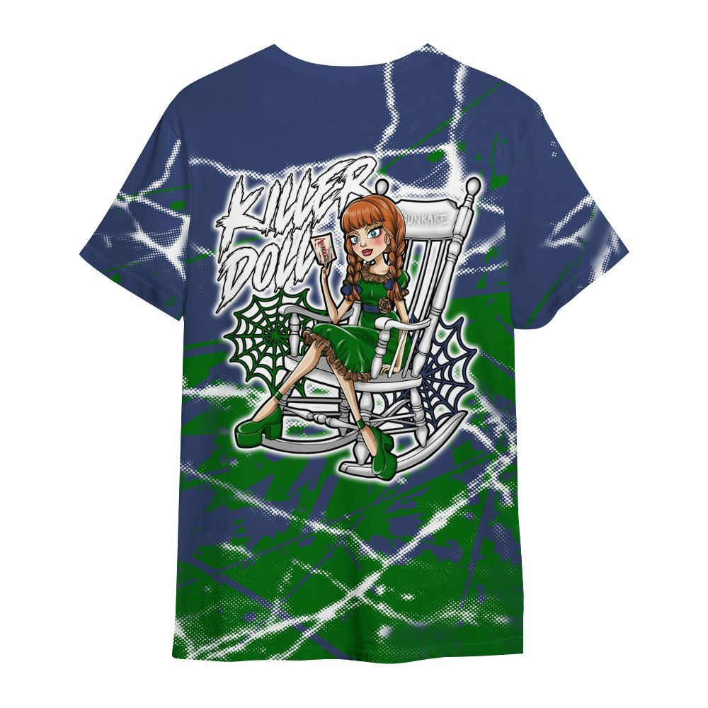 Shirt To Match Midnight Navy 13s - Killer Doll-A Halloween Profound All Over Print