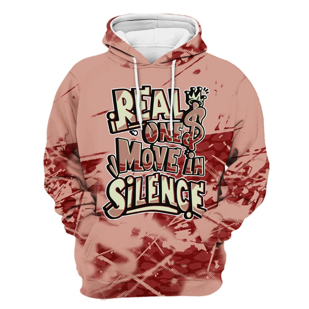 Hoodie To Match Valentines Day 3s - Ones Move In Silence Graphic All Over Print