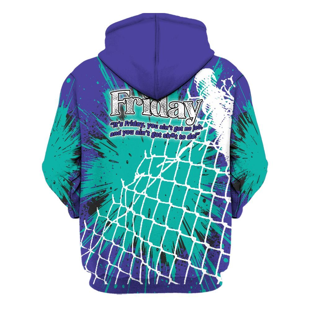 Hoodie To Match Retro Grape 5s - Friday Movie All Over Print