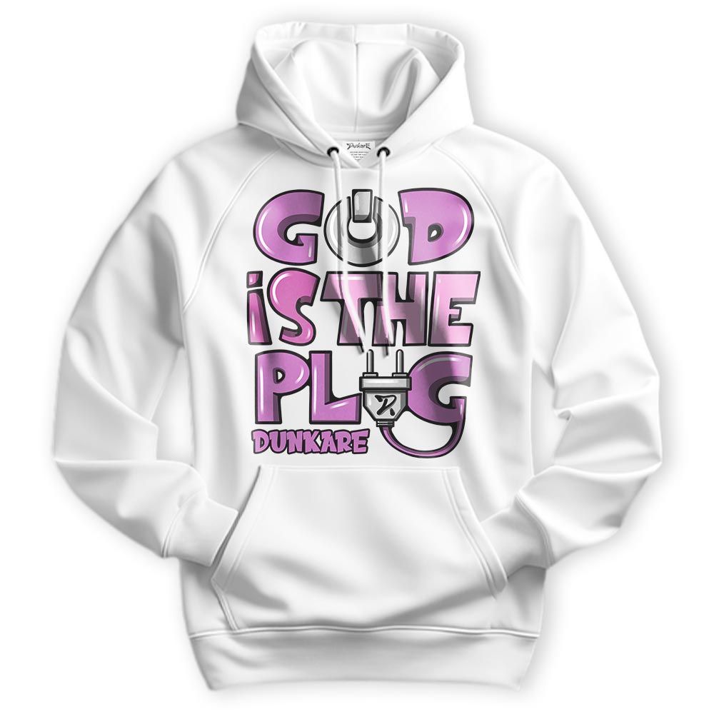 Sweatshirt To Match Hyper Violet 4s Hoodie - God Is The Power Cord Graffiti Hoodie Unisex