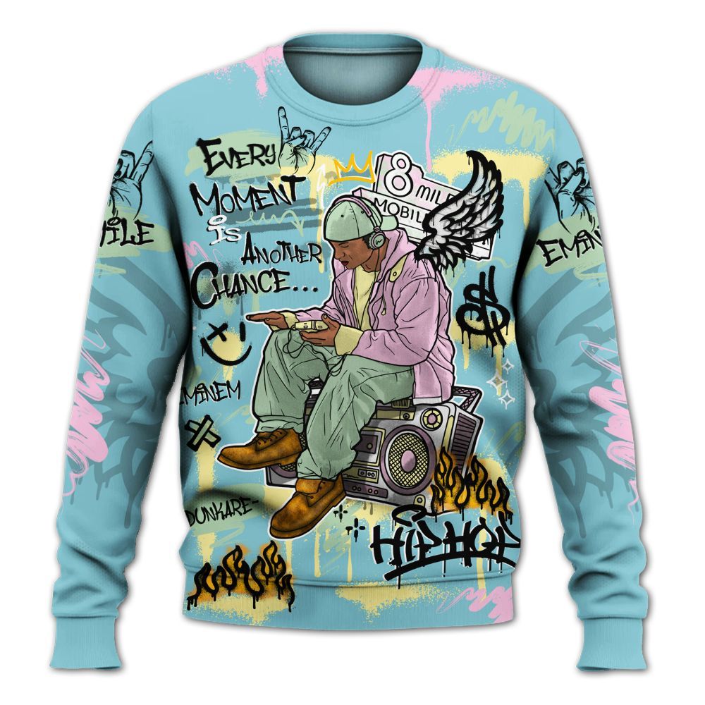 Sweatshirt To Match SB Dunk Low Visty - 8Mile Movie Graffiti All Over Print