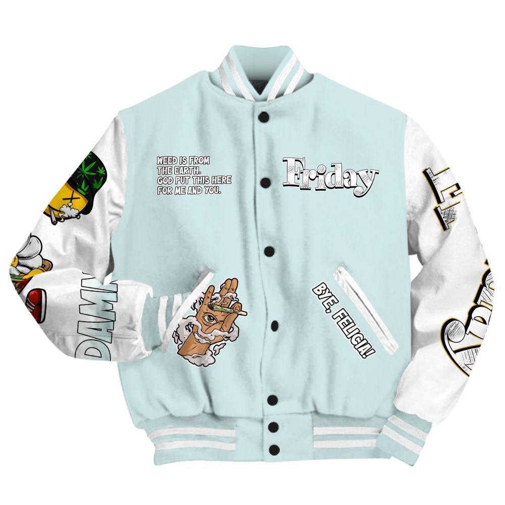 Varsity Jacket To Match Low Fiberglass 11s - Friday Sneaker Stress Style All Over Print