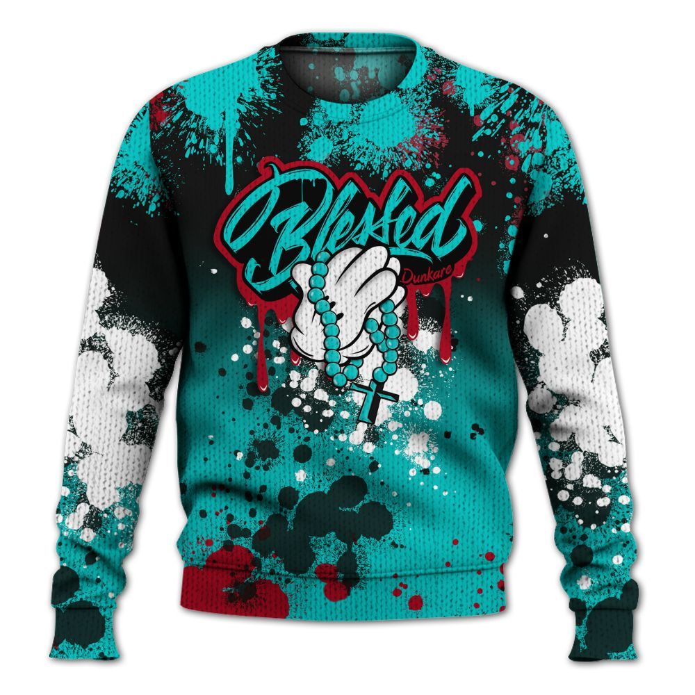 Sweater To Match Air Griffey Max 1 Freshwater - God Blessed Ink Drip Graphic