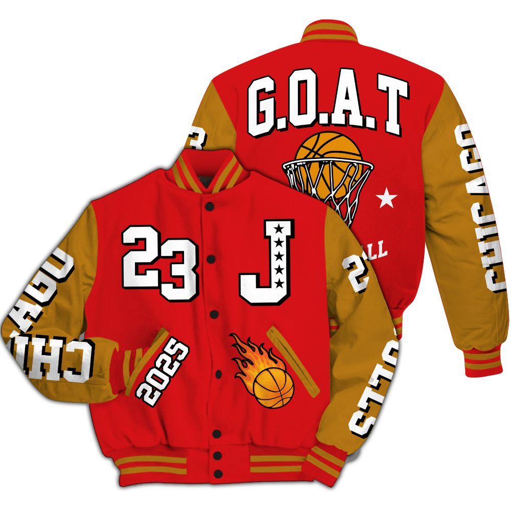 Varsity Jacket To Match Scoot Zeros Retro Portland - Chicago 23 Basketball All Over Print