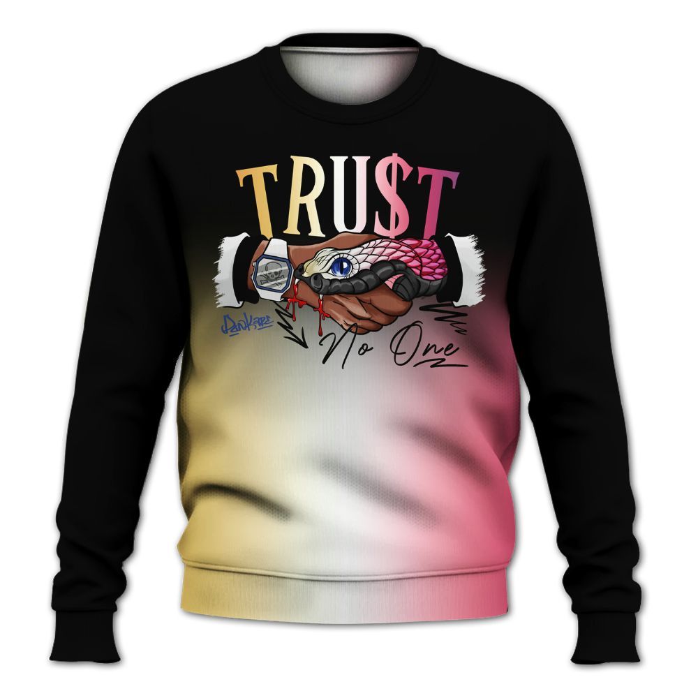 Sweatshirt To Match Air Griffey Max Los Angeles 1s - Snake Trust No One Drip All Over Print