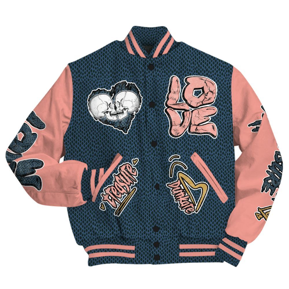 Varsity Jacket To Match Lebron XXI GS Olympic - Skull Bear All Over Print