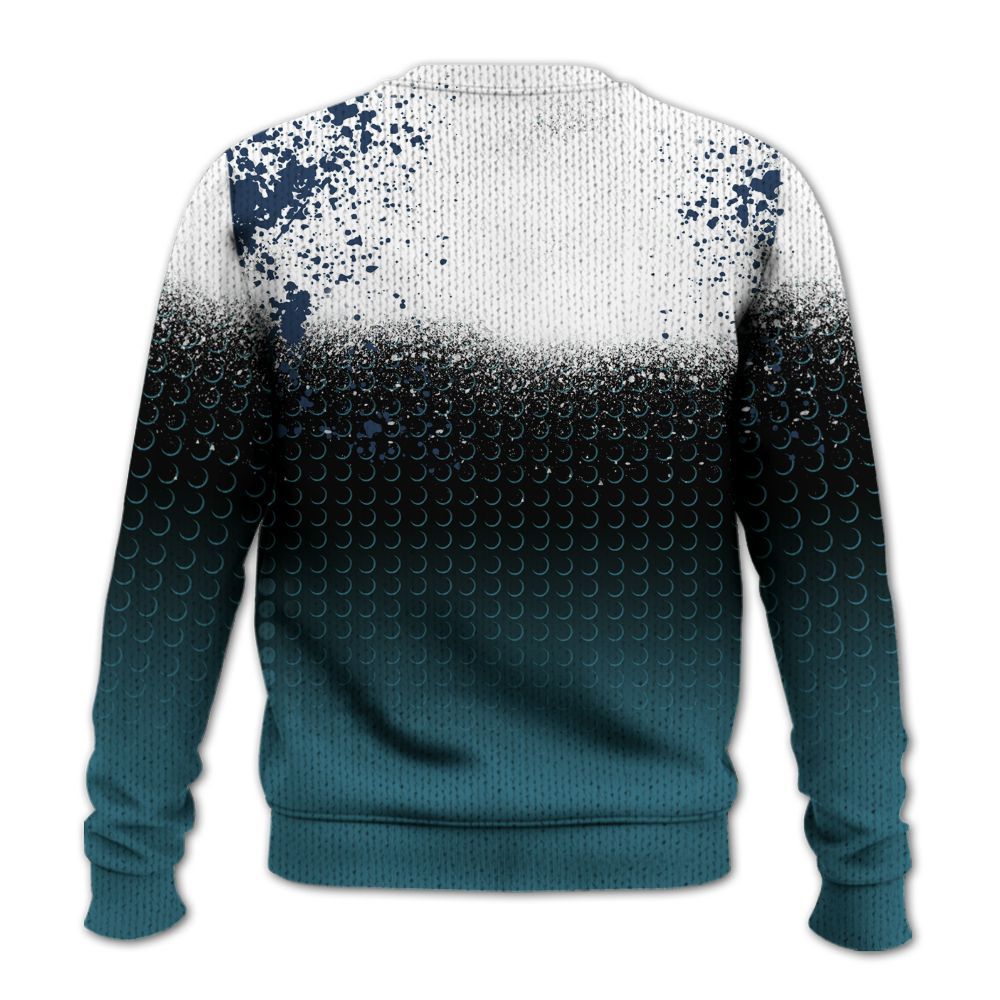 Knitted Sweater To Match Air Foamposite Kazuya Mishima - Halftone Time Is Money