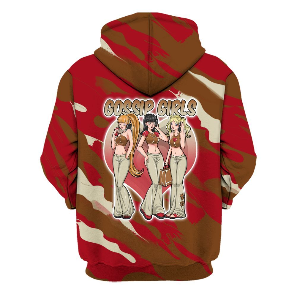 Hoodie To Match Archaeo Brown 5s - Gossip'Girls All Over Print