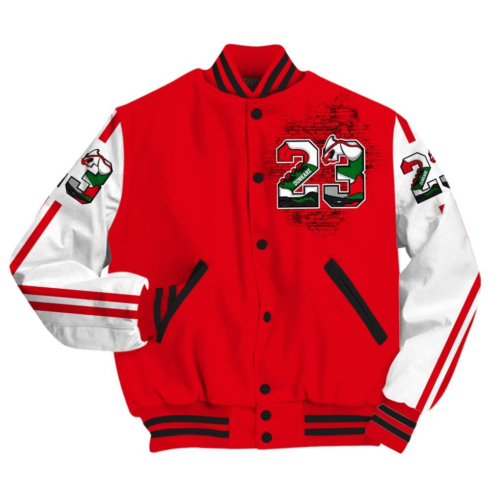 Varsity Jacket To Match Chicago 13s - Custom Name Number 23 5s All Over Print