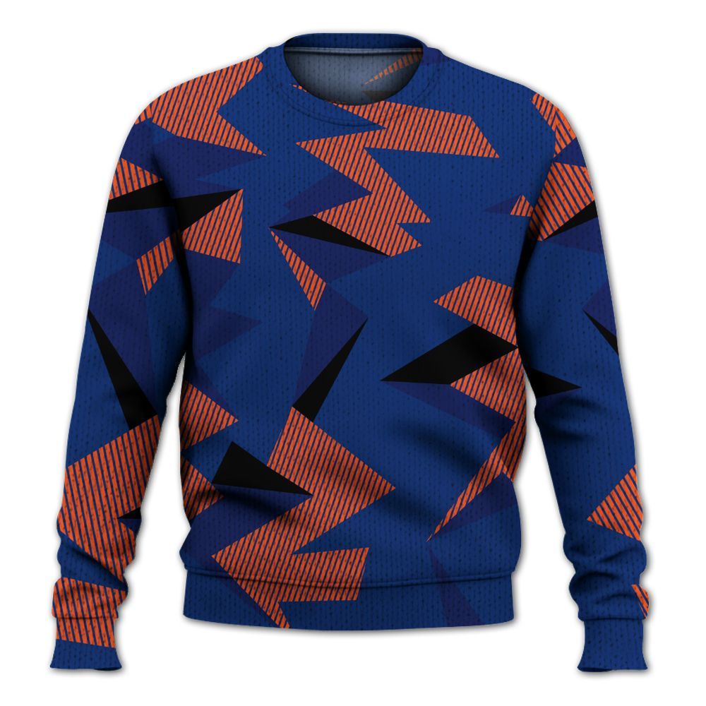 Knitted Sweater To Match Suede GS League - Geometric Camouflage Pattern