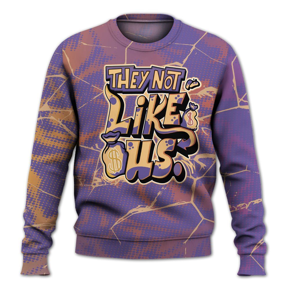 Sweatshirt To Match Book Sunset 1s - Dislike Us Graphic All Over Print