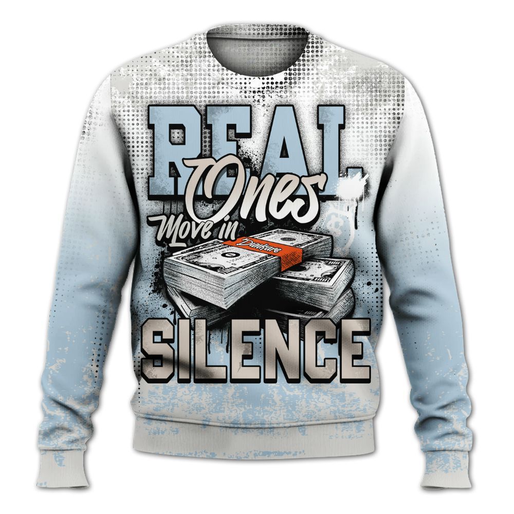 Sweatshirt To Match High OG Alaska 1s - Move In Silence Money Street Retro All Over Print