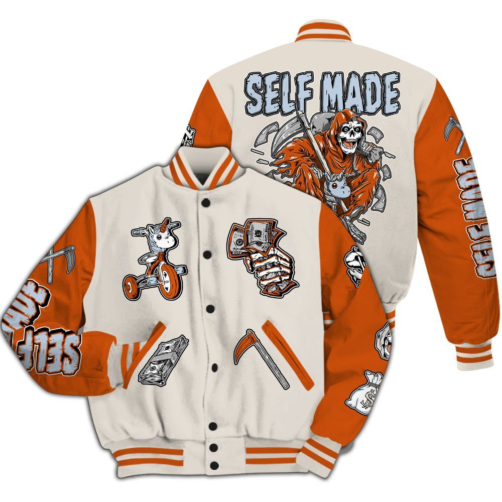 Varsity Jacket To Match SE Craft 5s - Self Make Skeleton All Over Print