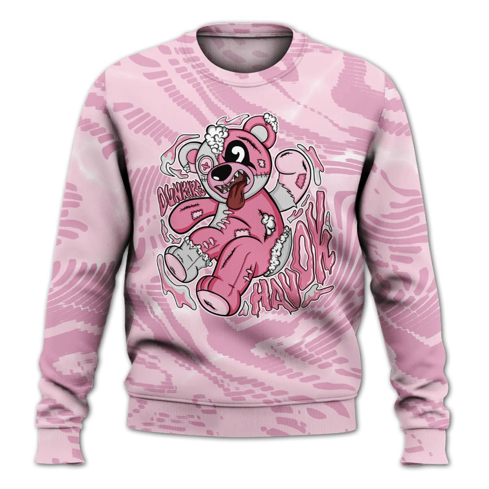 Dunkare Orchid 4s Shirt - Havok Bear All Over Print Unisex Sweatshirt