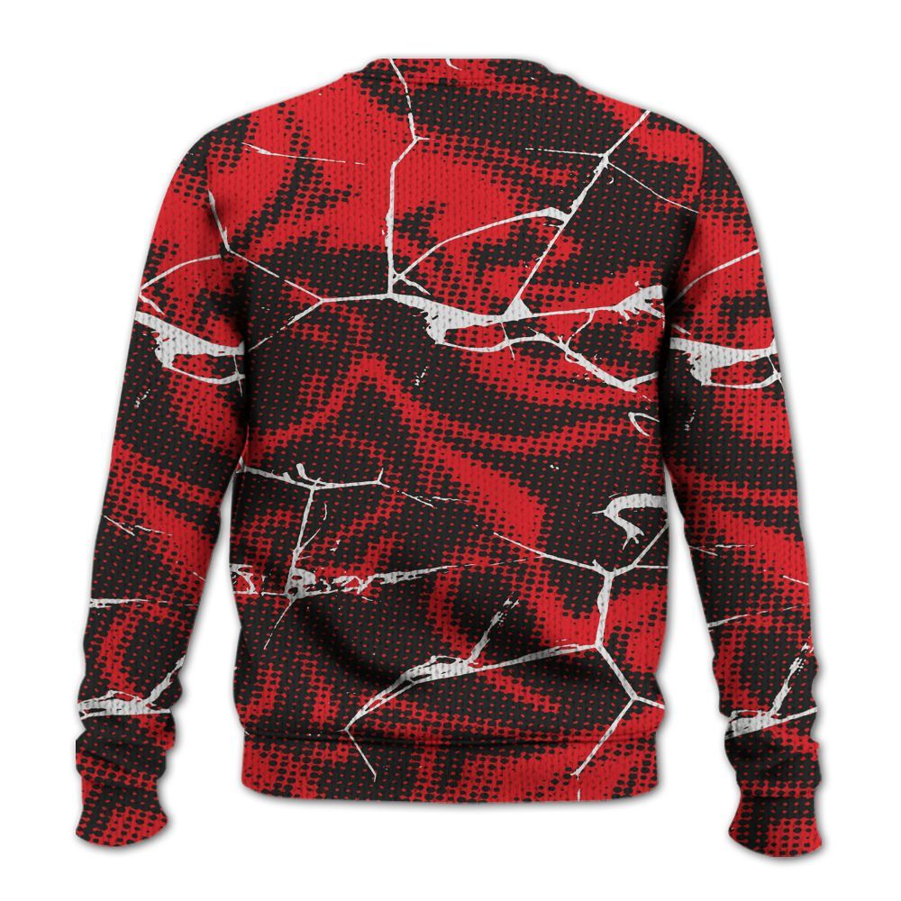 Knitted Sweater To Match Prime 93 Fire Red - Dislike Us Graphic