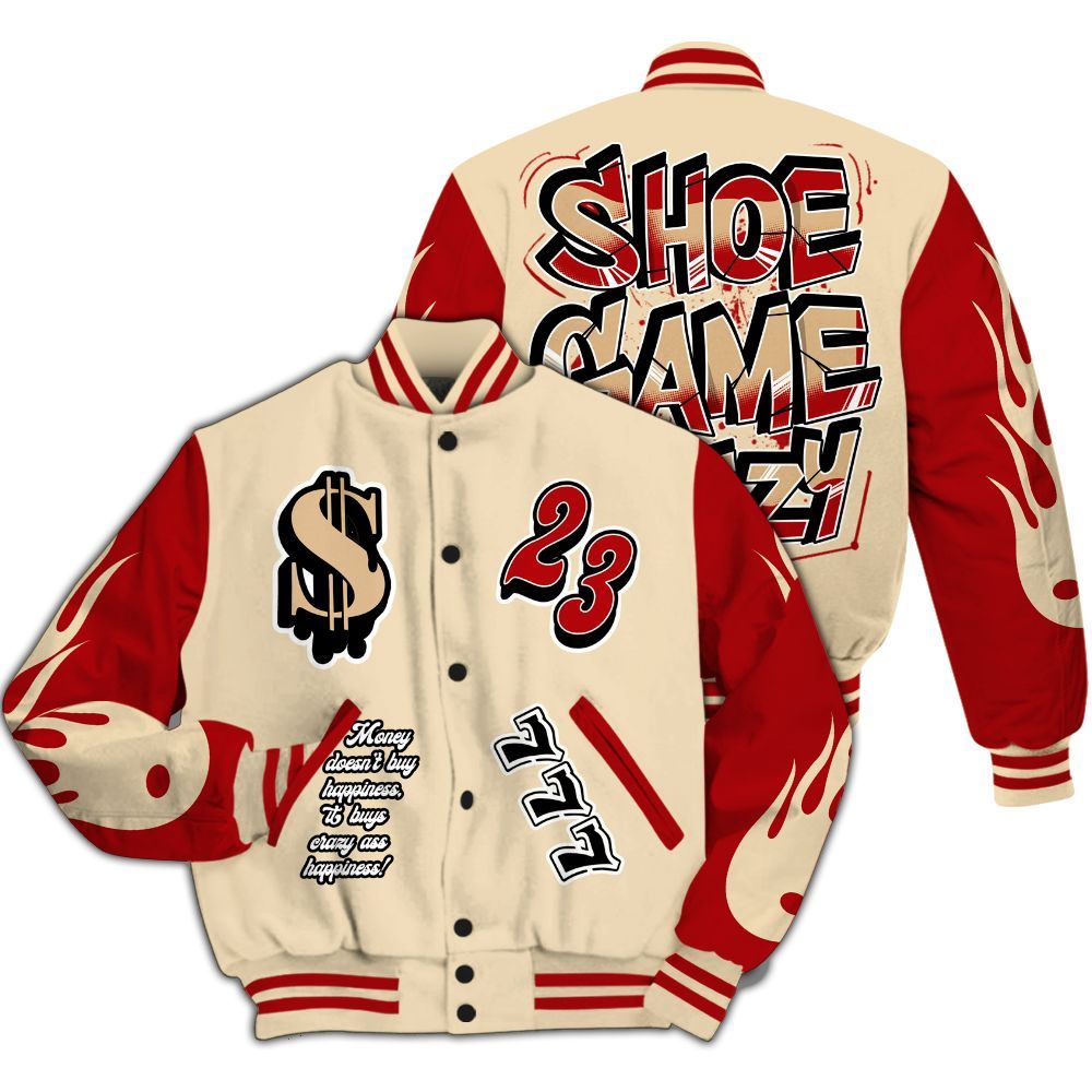 Varsity Jacket To Match Dunk Low Strawberry Waffle - Shoe Game Crazy Graphic All Over Print