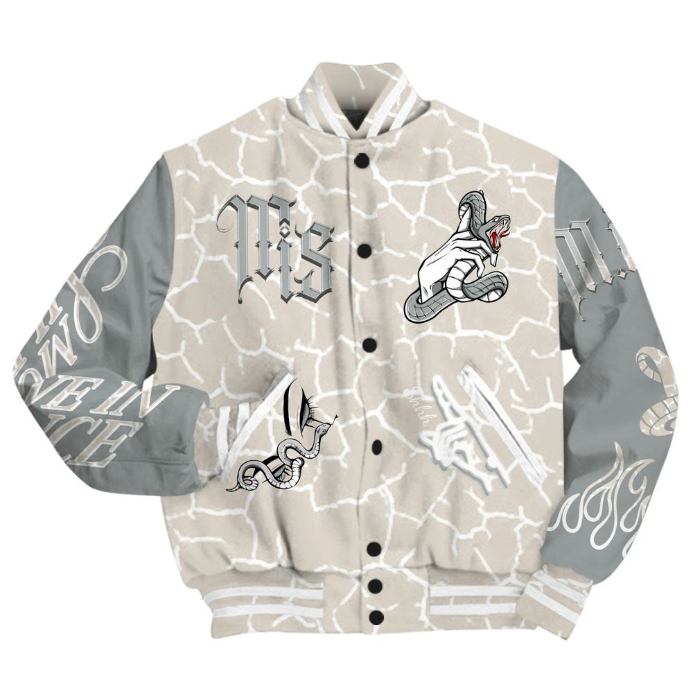 Varsity Jacket To Match Retro Pure Money 3s - Girl Move In Silence All Over Print