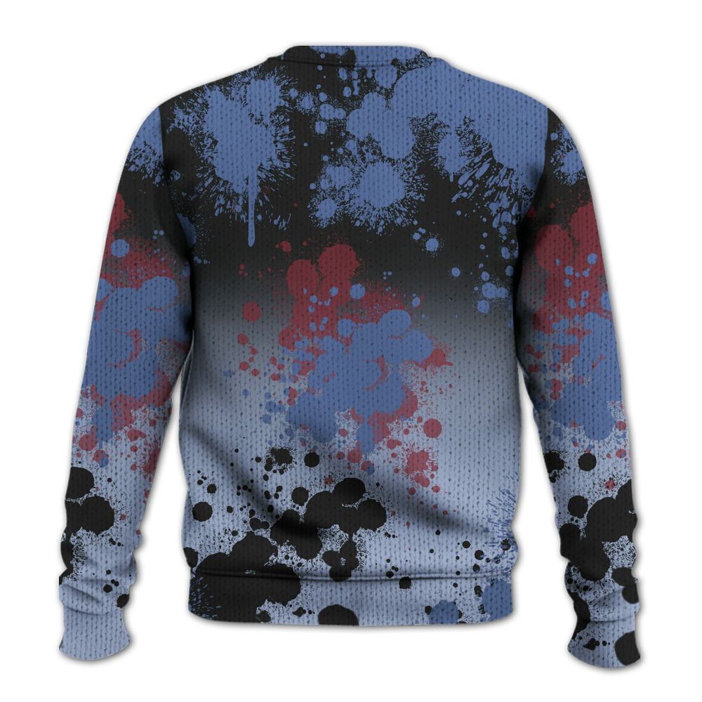 Knitted Sweater To Match Black Metallic 5s - Trust No One Scary