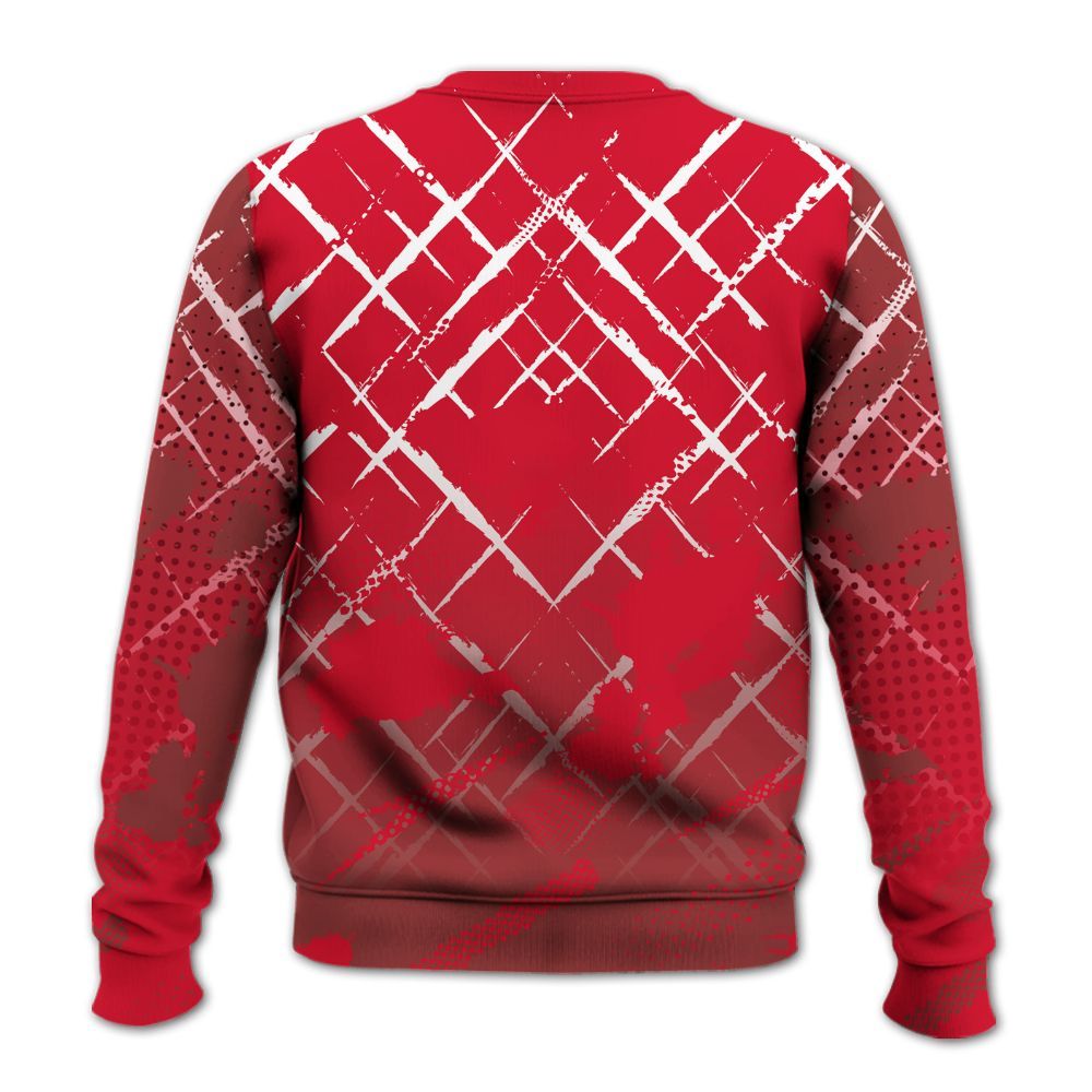 Sweatshirt To Match Air Max Sunder Gore Tex Fire Red - Halftone Stand Business Dripping All Over Print