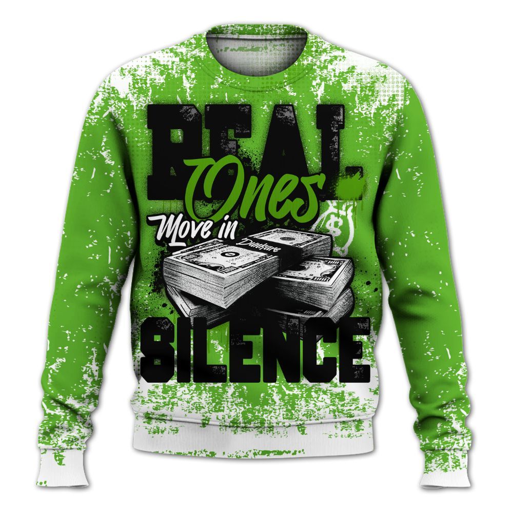 Sweatshirt To Match Air Foamposite One Volt - Move In Silence Money Street Retro All Over Print