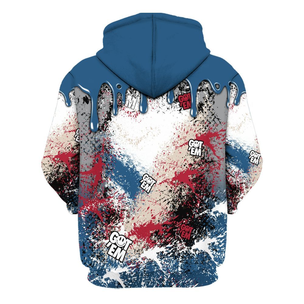 Hoodie To Match Rare Air 3s - Dripping 23 Drip All Over Print