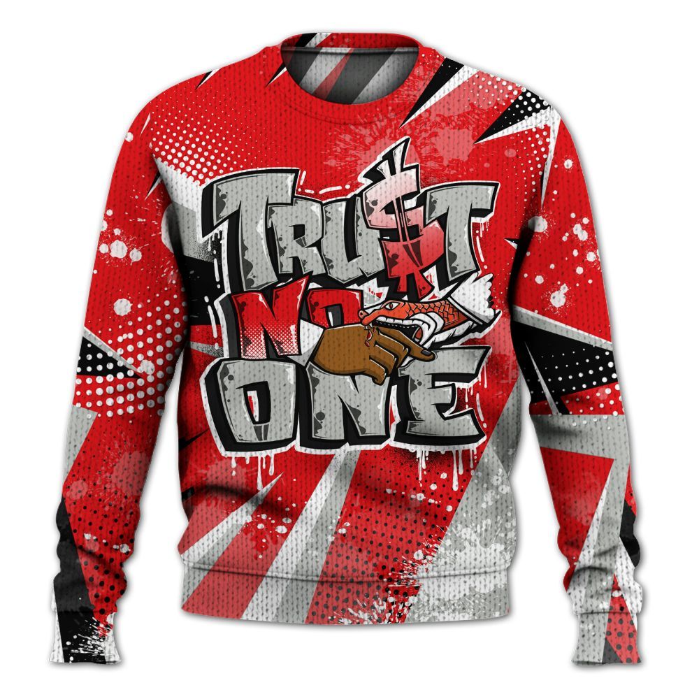 Knitted Sweater To Match Air Max 1 86 Cosmic Clay - Poly Trust No One Dripping