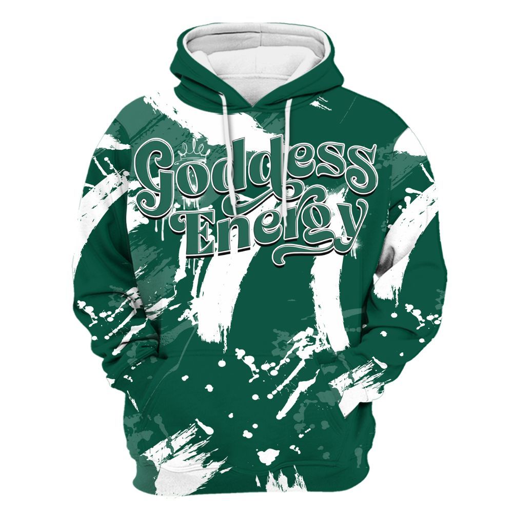 Hoodie To Match Oxidized Green 4s - Goddess Energy Retro All Over Print
