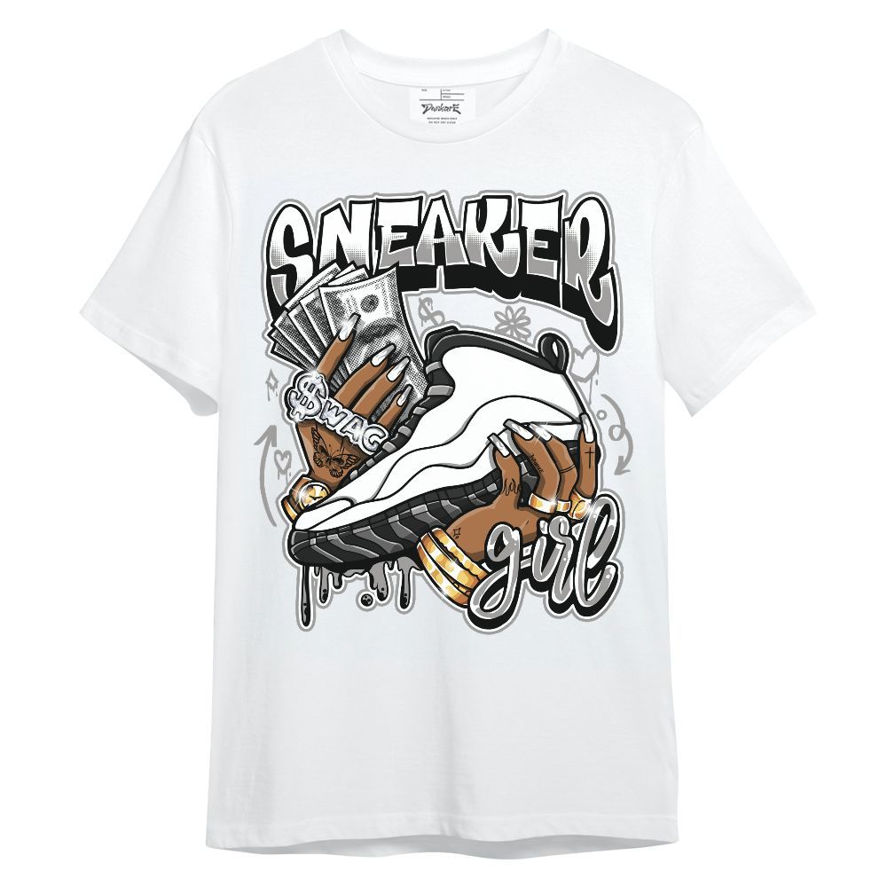Shirt To Match OG Steel Grey 10s - Sneaker Girl Money Doodle Graphic