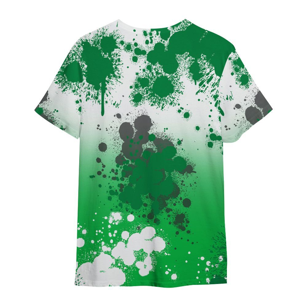 Shirt To Match Lucky Green 5s - God Blessed Ink Drip All Over Print