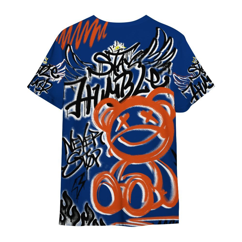 Shirt To Match Mid Knicks 1s - Humble Drip Streetwear Graffity All Over Print