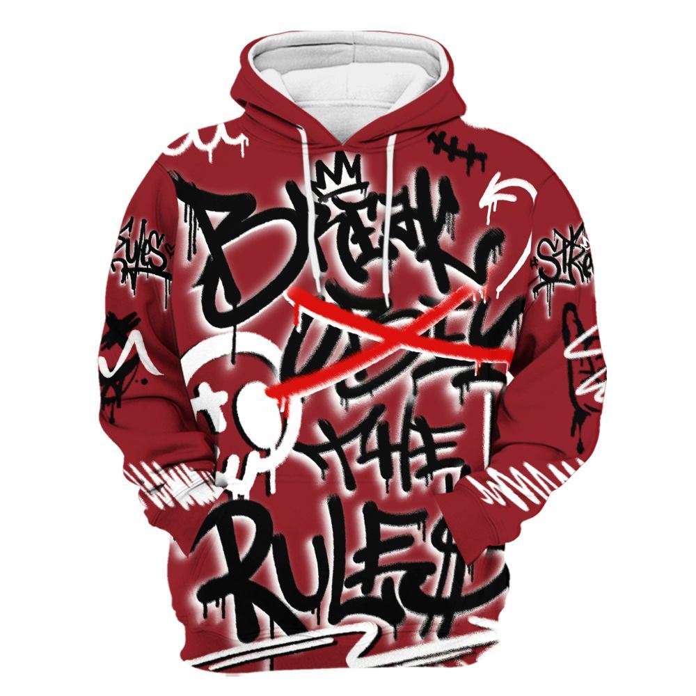 Hoodie To Match High Black Toe Reimagined 1s - Break Rules Streetwear All Over Print