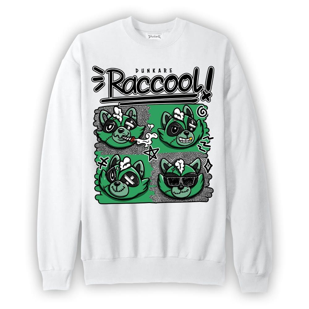 Sweatshirt To match Sweatshirt Raccool Raccoon, 3 Green Glow Sweatshirt To Match Sneaker 2404 DNY