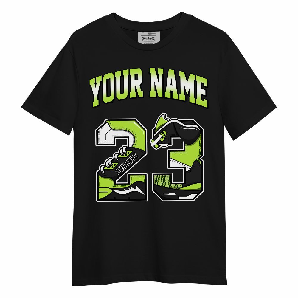 Shirt To Match Air Force 1 Low Dance Volt - Custom Name Number 23 5s Unisex Shirt