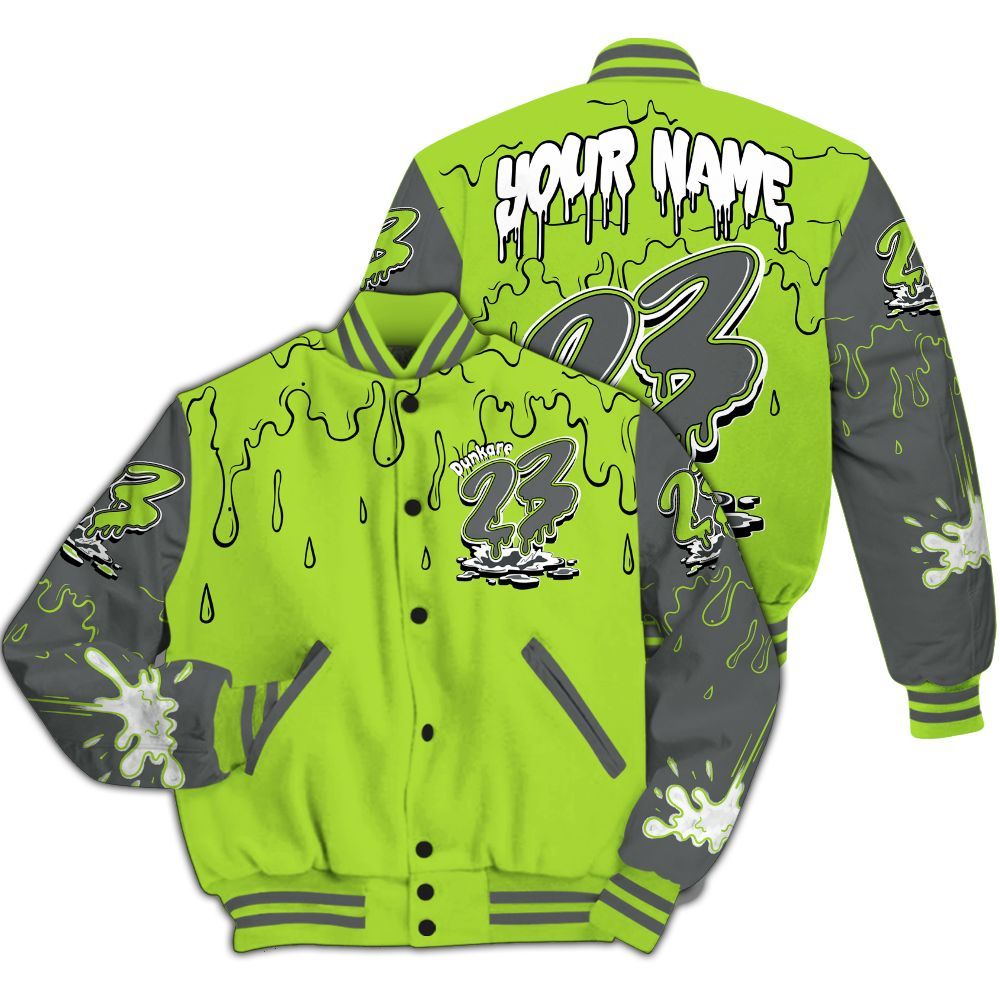 Varsity Jacket To Match Air Max 95 Neon - Custom Name 23 Drip All Over Print