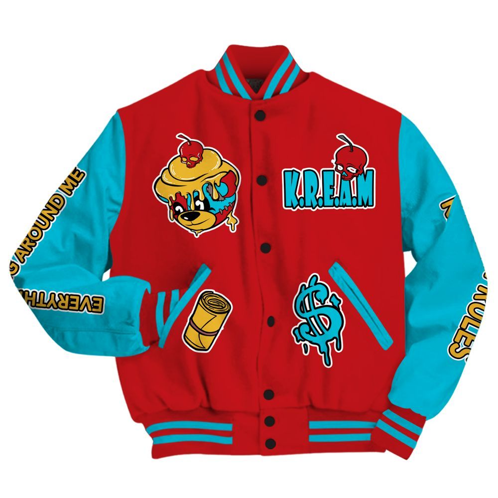 Varsity Jacket To Match Dunk Low Fruity Pebbles - Loot Bear All Over Print