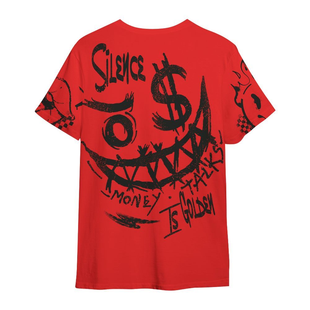 Shirt To Match Red Thunder 4s - Mouth Burning Street Style All Over Print