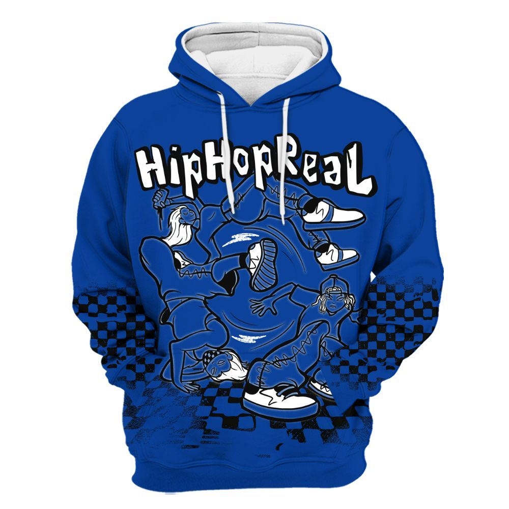 Hoodie To Match Hyper Royal 12s - Feel Life Street Style All Over Print