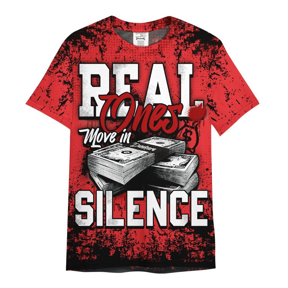 Shirt To Match Chile Red 9s - Move In Silence Money Street Retro All Over Print
