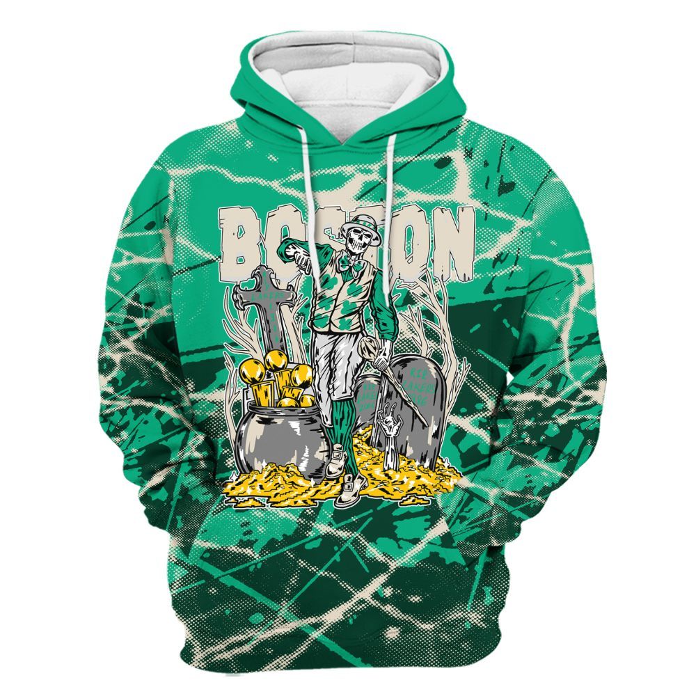 Hoodie To Match Oxidized Green 4s - Goldrush Skeleton Profound All Over Print