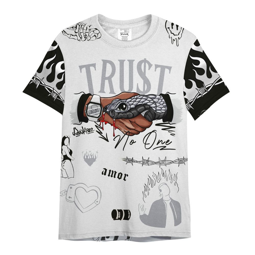 Shirt To Match Baroque Brown 12s - Snake Trust No One All Over Print