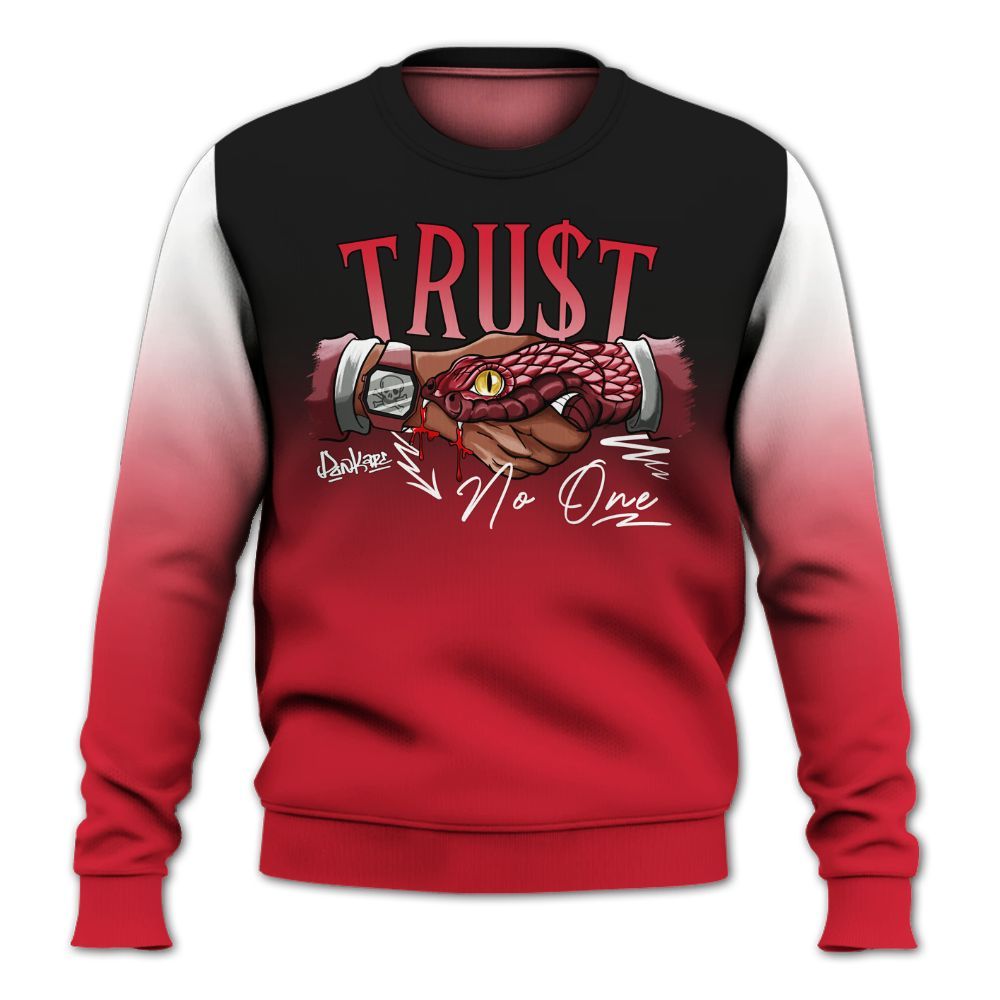 Sweatshirt To Match Flight Club 4s - Snake Trust No One Drip All Over Print