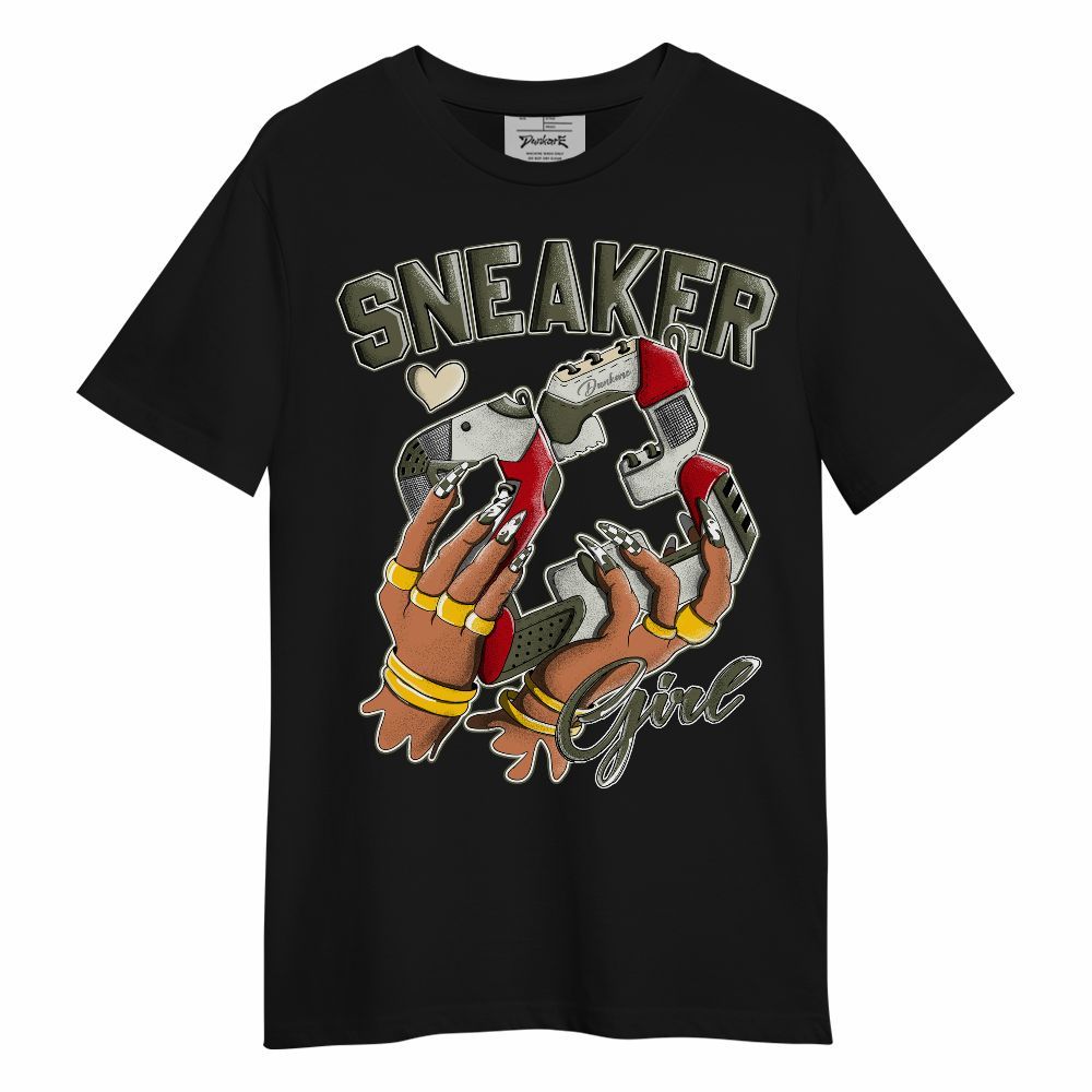 Shirt To Match Travis Scott Low OG Medium Olive 1s - 23 Sneaker Girl Unisex Shirt