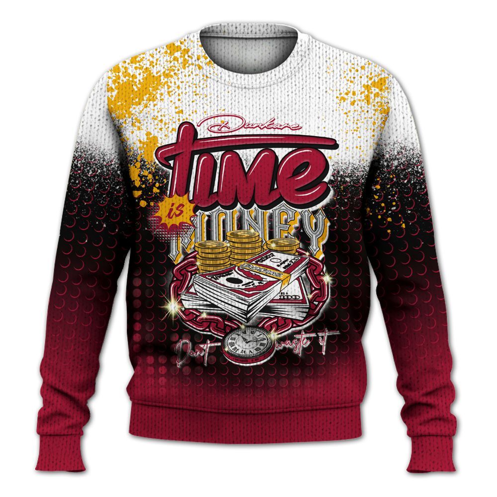Knitted Sweater To Match Cardinal 7s - Halftone Time Is Money