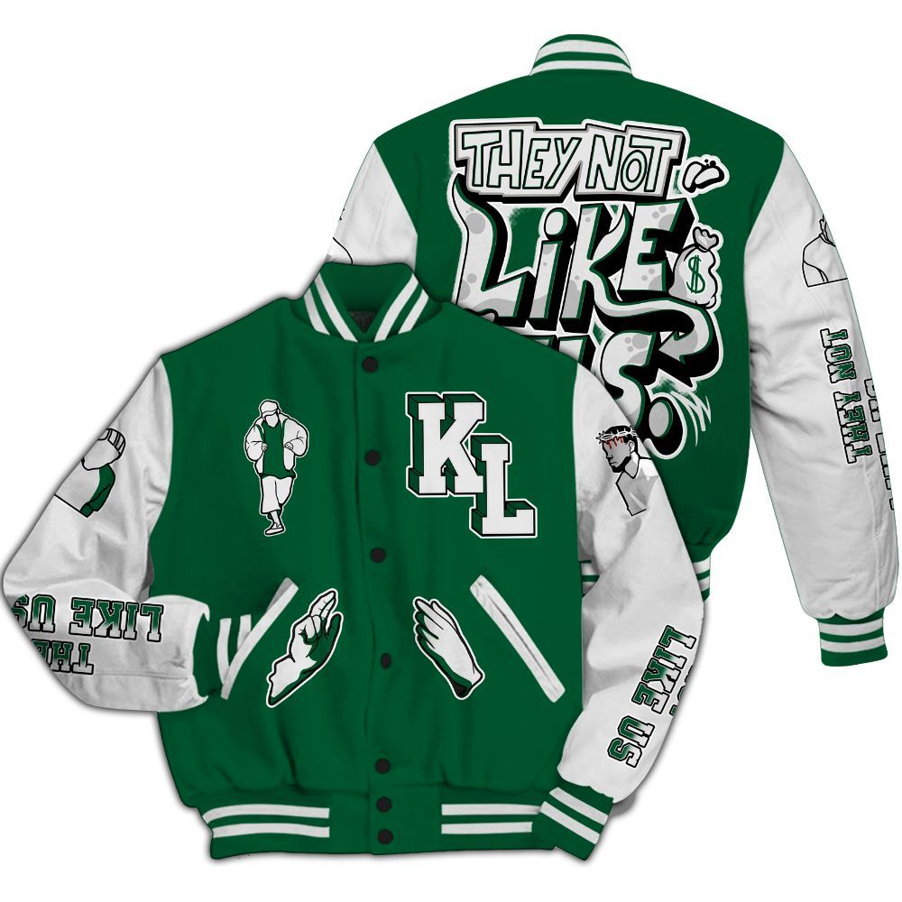 Varsity Jacket To Match High Gorge Green 1s - Dislike Us Graphic All Over Print