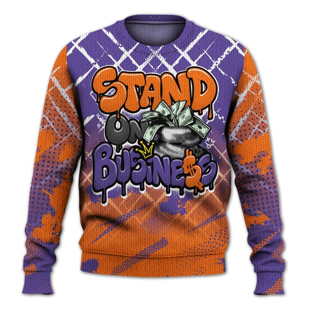 Knitted Sweater To Match Air Max Waffle SP Voltage Purple - Halftone Stand Business Dripping