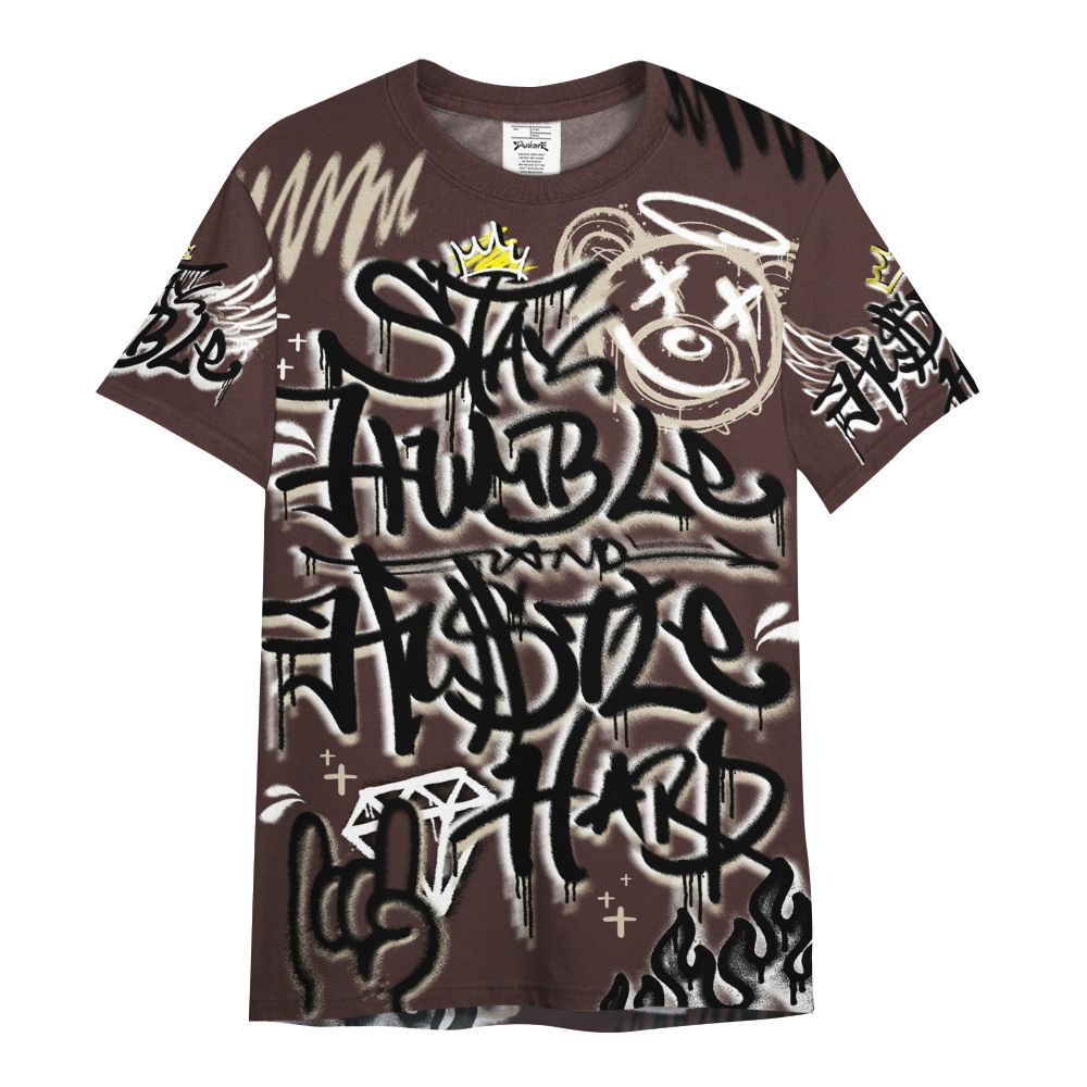 Shirt To Match Burgundy Crush 3s - Humble Drip Streetwear Graffity All Over Print