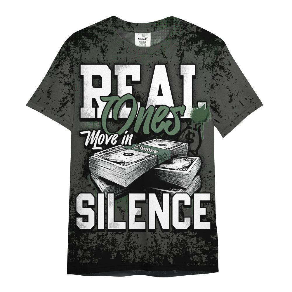 Shirt To Match Dunk Low Skateboards Black - Move In Silence Money Street Retro All Over Print